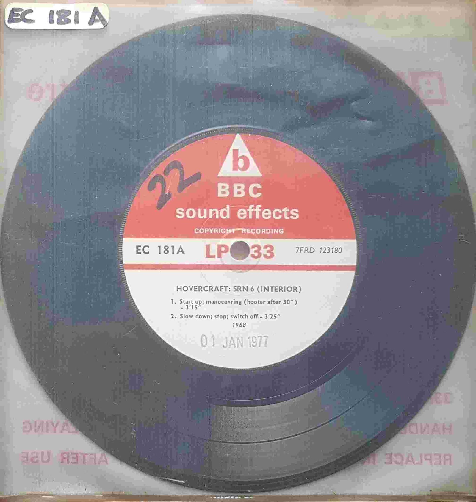 Back cover of EC 181A